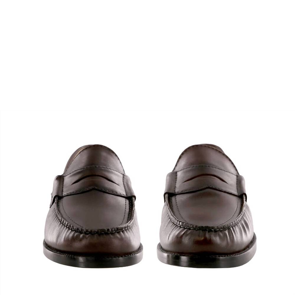 NEW SAS men's penny 40 slip on loafer - medium width in cordovan - Picture 5 of 6